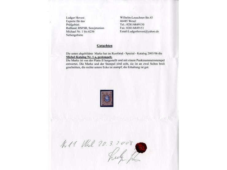 1857/1913, gestempelte Partie mit u.a. Mi.-Nr. 1, dazu etwas Gebiete, ex Sammlung "Frankfurt"