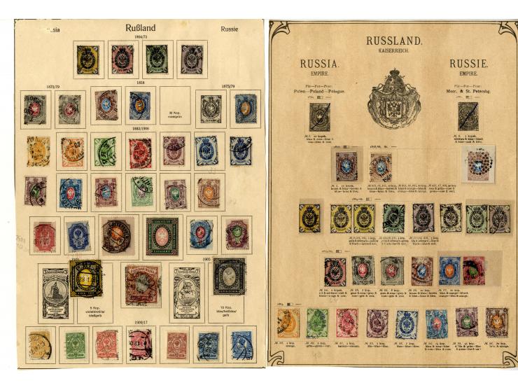 1857/1913, gestempelte Partie mit u.a. Mi.-Nr. 1, dazu etwas Gebiete, ex Sammlung "Frankfurt"