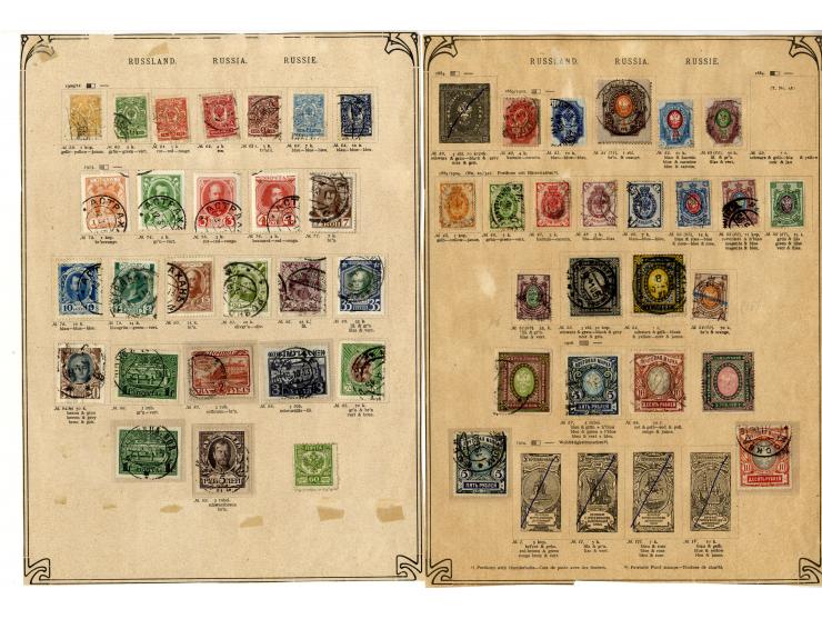 1857/1913, gestempelte Partie mit u.a. Mi.-Nr. 1, dazu etwas Gebiete, ex Sammlung "Frankfurt"