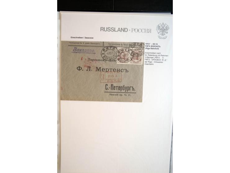 EINSCHREIBEN: 1874/1918, sehr interessante Sammlung mit über 180 Briefen, Ganzsachen und Karten, dabei einige "white labels",