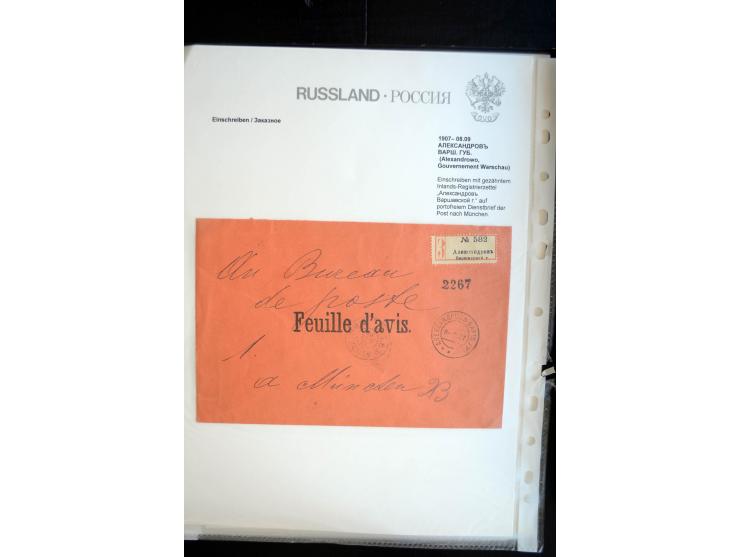 EINSCHREIBEN: 1874/1918, sehr interessante Sammlung mit über 180 Briefen, Ganzsachen und Karten, dabei einige "white labels",