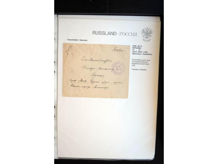 EINSCHREIBEN: 1874/1918, sehr interessante Sammlung mit über 180 Briefen, Ganzsachen und Karten, dabei einige "white labels",