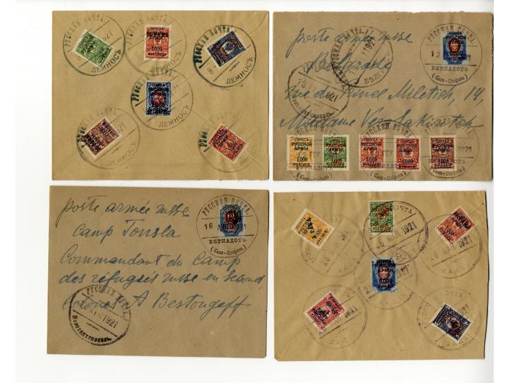 1920, interessante Partie von über 50 Briefen und Karten, dabei hohe Frankaturen, gute Erhaltung