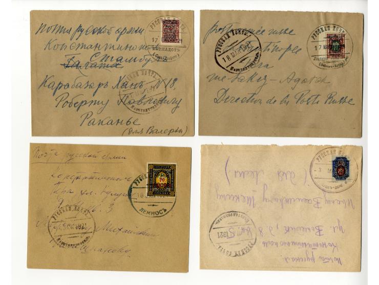 1920, interessante Partie von über 50 Briefen und Karten, dabei hohe Frankaturen, gute Erhaltung