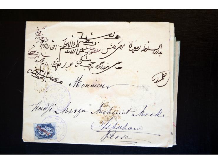 1883/1914 (ca.), etwa 60 Briefe, bis auf einen alle nach Persien, dabei 2 Einschreiben