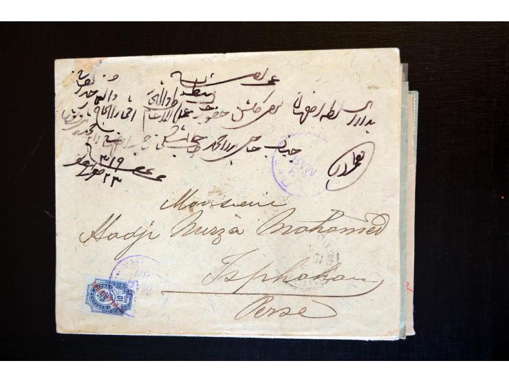 1883/1914 (ca.), etwa 60 Briefe, bis auf einen alle nach Persien, dabei 2 Einschreiben