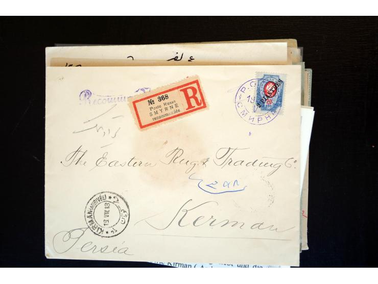 1883/1914 (ca.), etwa 60 Briefe, bis auf einen alle nach Persien, dabei 2 Einschreiben