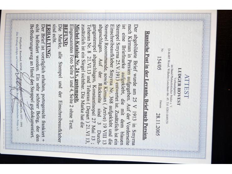 1883/1914 (ca.), etwa 60 Briefe, bis auf einen alle nach Persien, dabei 2 Einschreiben