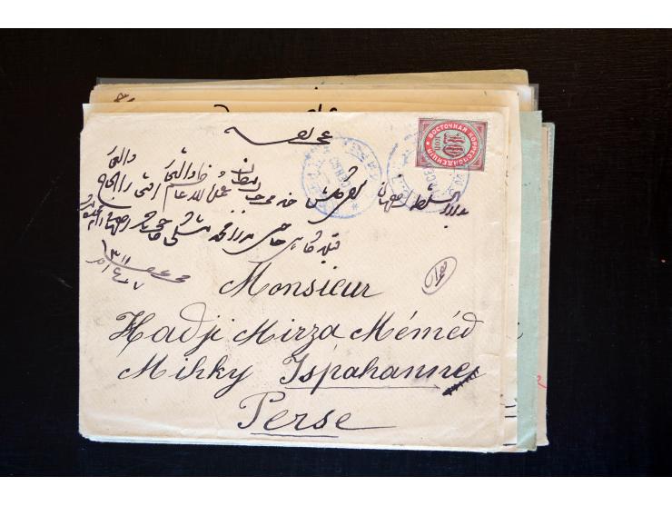 1883/1914 (ca.), etwa 60 Briefe, bis auf einen alle nach Persien, dabei 2 Einschreiben