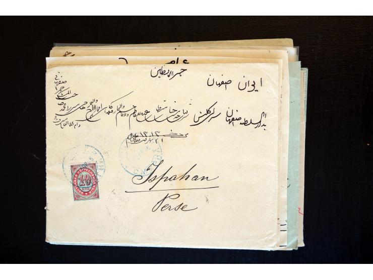 1883/1914 (ca.), etwa 60 Briefe, bis auf einen alle nach Persien, dabei 2 Einschreiben