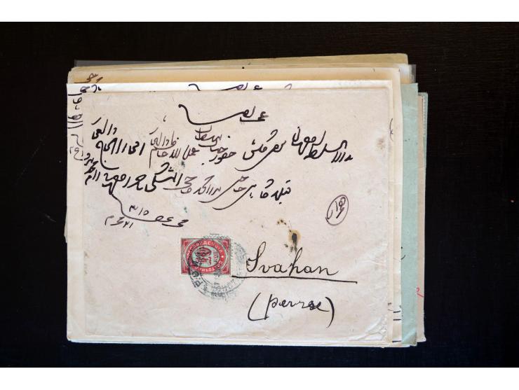 1883/1914 (ca.), etwa 60 Briefe, bis auf einen alle nach Persien, dabei 2 Einschreiben