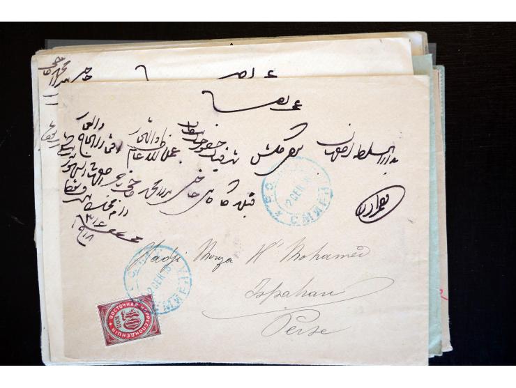1883/1914 (ca.), etwa 60 Briefe, bis auf einen alle nach Persien, dabei 2 Einschreiben