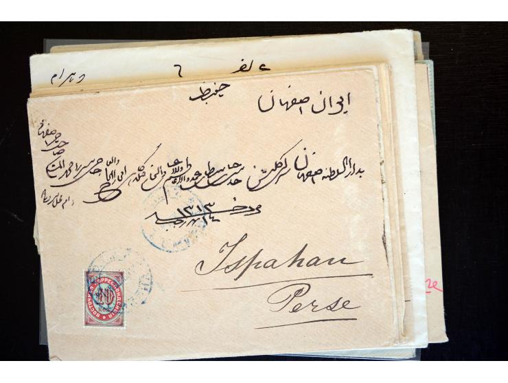 1883/1914 (ca.), etwa 60 Briefe, bis auf einen alle nach Persien, dabei 2 Einschreiben