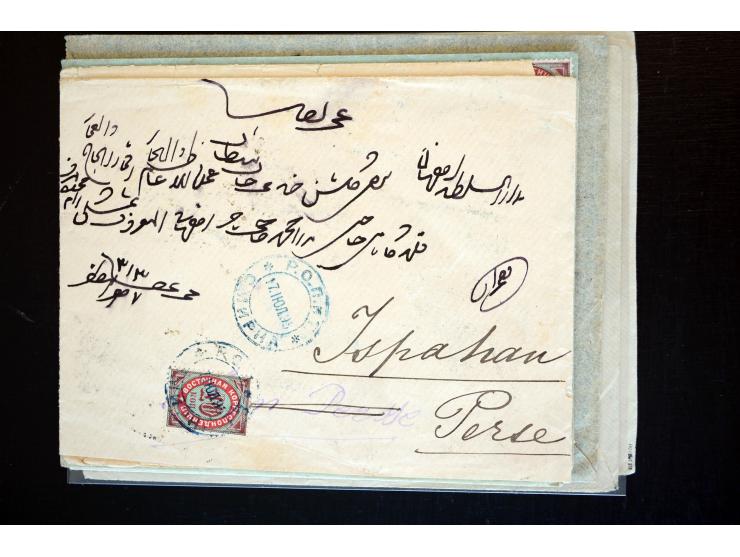1883/1914 (ca.), etwa 60 Briefe, bis auf einen alle nach Persien, dabei 2 Einschreiben