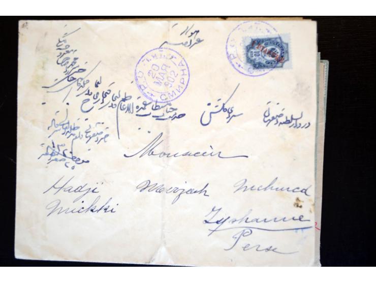 1883/1914 (ca.), etwa 60 Briefe, bis auf einen alle nach Persien, dabei 2 Einschreiben