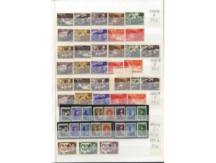 1923/49, sehr schöne postfrische Sammlung mit vielen besseern Werten, dabei u.a. Mi.-Nr. 305C, 410-11A, 476-79, 596-98, Block