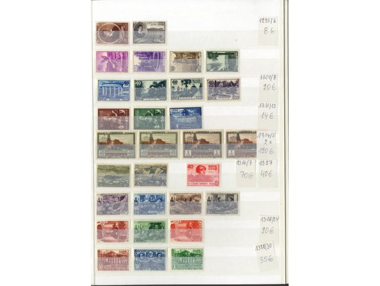 1923/49, sehr schöne postfrische Sammlung mit vielen besseern Werten, dabei u.a. Mi.-Nr. 305C, 410-11A, 476-79, 596-98, Block