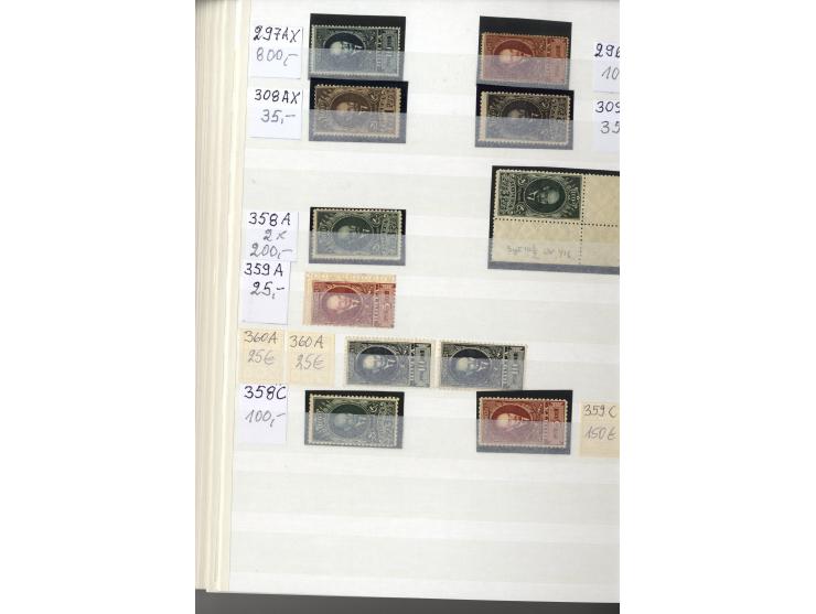 1923/49, sehr schöne postfrische Sammlung mit vielen besseern Werten, dabei u.a. Mi.-Nr. 305C, 410-11A, 476-79, 596-98, Block