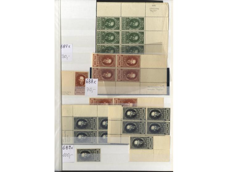 1923/49, sehr schöne postfrische Sammlung mit vielen besseern Werten, dabei u.a. Mi.-Nr. 305C, 410-11A, 476-79, 596-98, Block