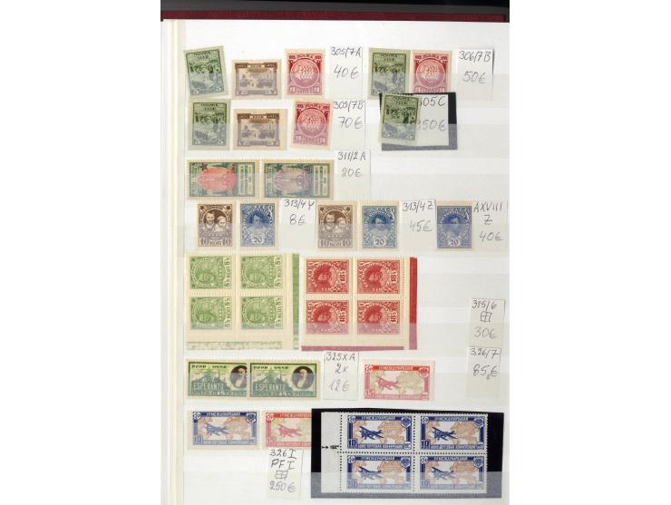 1923/49, sehr schöne postfrische Sammlung mit vielen besseern Werten, dabei u.a. Mi.-Nr. 305C, 410-11A, 476-79, 596-98, Block