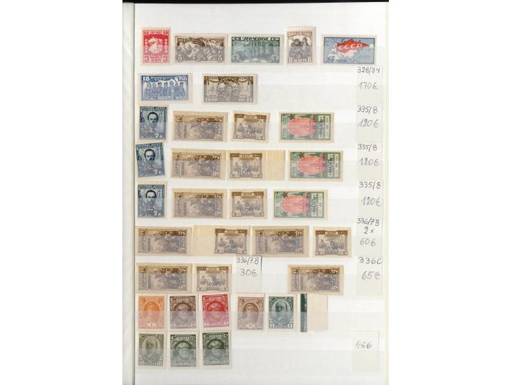 1923/49, sehr schöne postfrische Sammlung mit vielen besseern Werten, dabei u.a. Mi.-Nr. 305C, 410-11A, 476-79, 596-98, Block