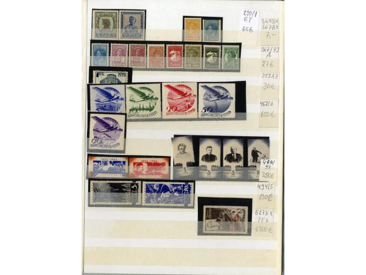 1925/50, ungebrauchte und postfrische Partie, dabei u..a Mi.-Nr. 527 sowie Mi.-Nr. 488-93 ungebraucht, gute Erhaltung