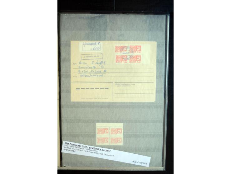 1927/78, interessante ungebraucht/postfrische und gestempelte Partie mit einigen Briefen, dabei kleinere Spezialsammlung sowi