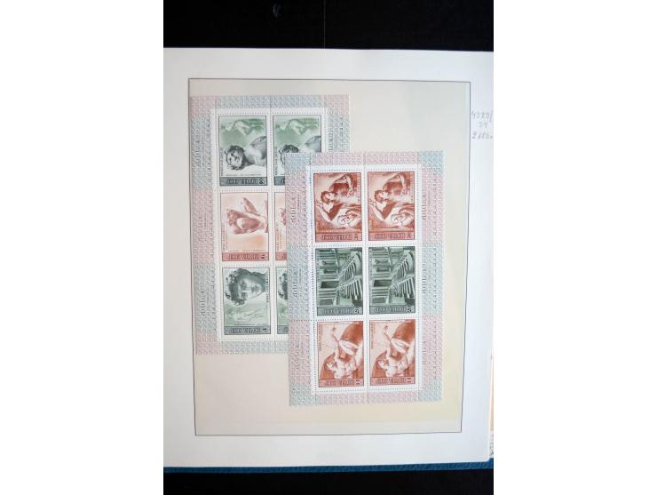 1970/91, sehr schöne postfrische Sammlung Kleinbogen, dabei Mi.-Nr. 5694-97 und 5788-5791