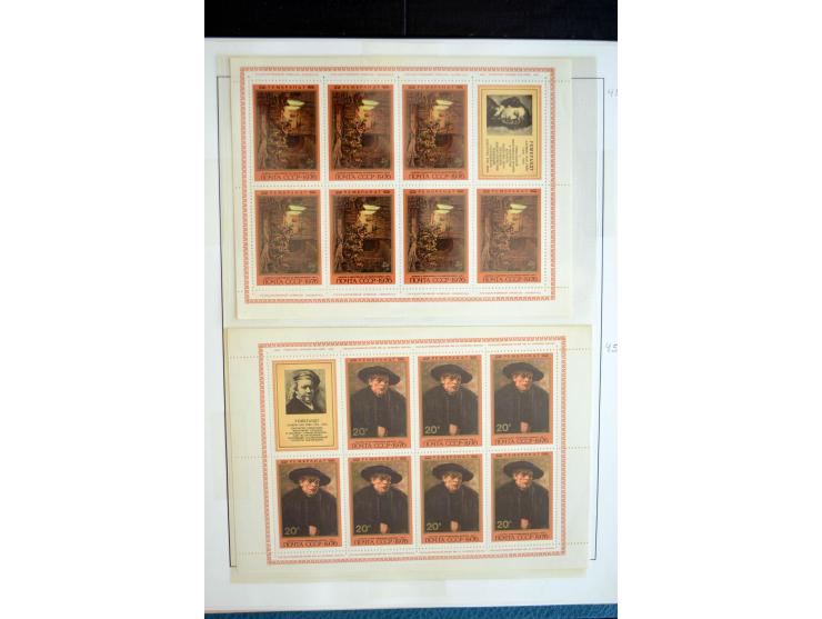 1970/91, sehr schöne postfrische Sammlung Kleinbogen, dabei Mi.-Nr. 5694-97 und 5788-5791