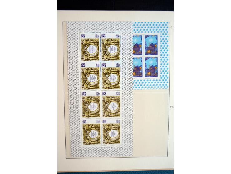 1970/91, sehr schöne postfrische Sammlung Kleinbogen, dabei Mi.-Nr. 5694-97 und 5788-5791