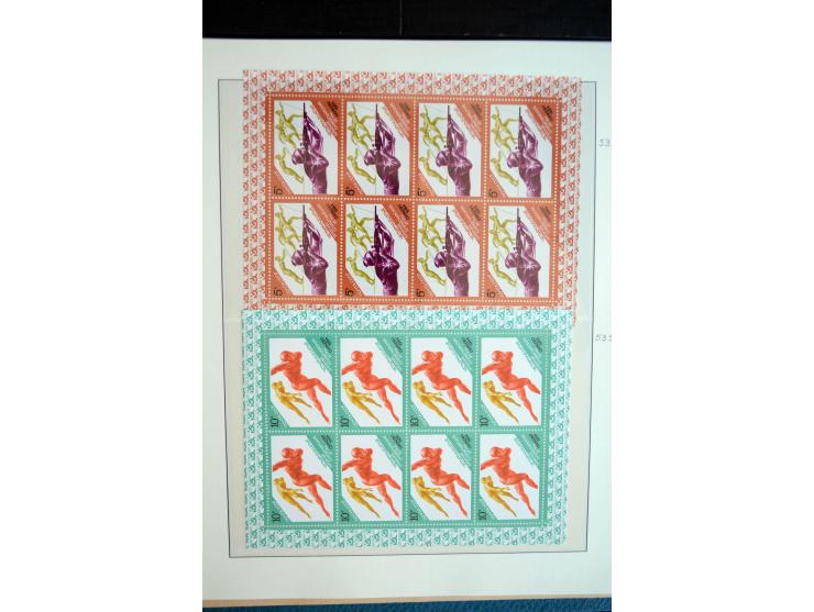 1970/91, sehr schöne postfrische Sammlung Kleinbogen, dabei Mi.-Nr. 5694-97 und 5788-5791