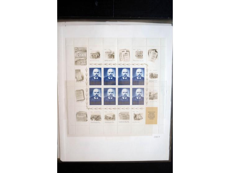 1970/91, sehr schöne postfrische Sammlung Kleinbogen, dabei Mi.-Nr. 5694-97 und 5788-5791