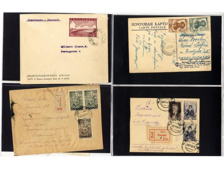 1924/60 (ca.), Partie Briefe und Karten, dabei Reco, Luftpost etc.