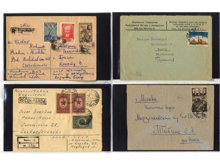 1924/60 (ca.), Partie Briefe und Karten, dabei Reco, Luftpost etc.