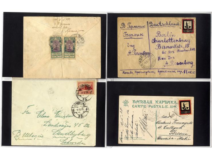 1924/60 (ca.), Partie Briefe und Karten, dabei Reco, Luftpost etc.