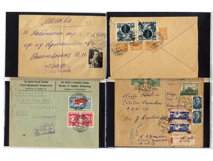 1924/60 (ca.), Partie Briefe und Karten, dabei Reco, Luftpost etc.