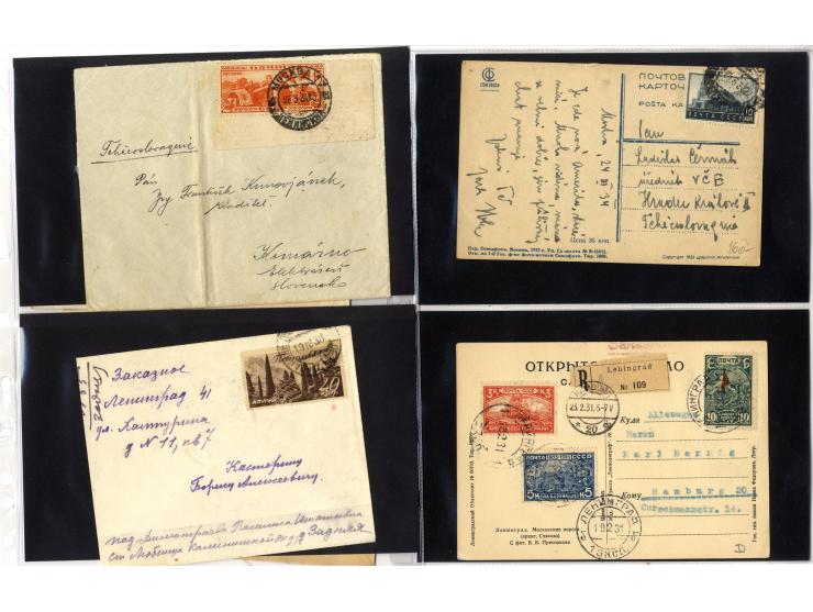 1924/60 (ca.), Partie Briefe und Karten, dabei Reco, Luftpost etc.