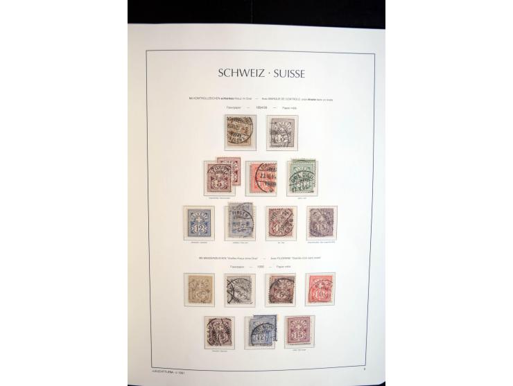 1843/2004, anfangs gestempelte, später auch ungebraucht/postfrische Sammlung mit vielen guten Werten beginnend mit Zürich Mi.