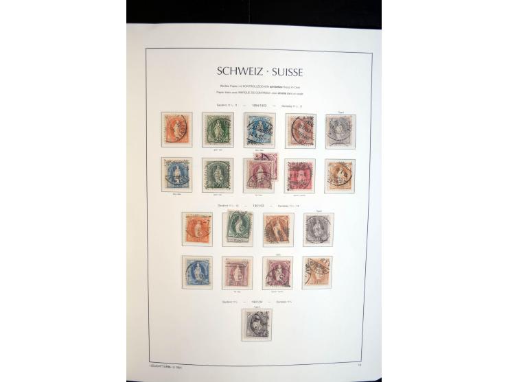 1843/2004, anfangs gestempelte, später auch ungebraucht/postfrische Sammlung mit vielen guten Werten beginnend mit Zürich Mi.