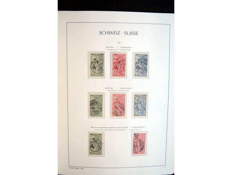 1843/2004, anfangs gestempelte, später auch ungebraucht/postfrische Sammlung mit vielen guten Werten beginnend mit Zürich Mi.