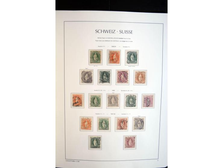 1843/2004, anfangs gestempelte, später auch ungebraucht/postfrische Sammlung mit vielen guten Werten beginnend mit Zürich Mi.