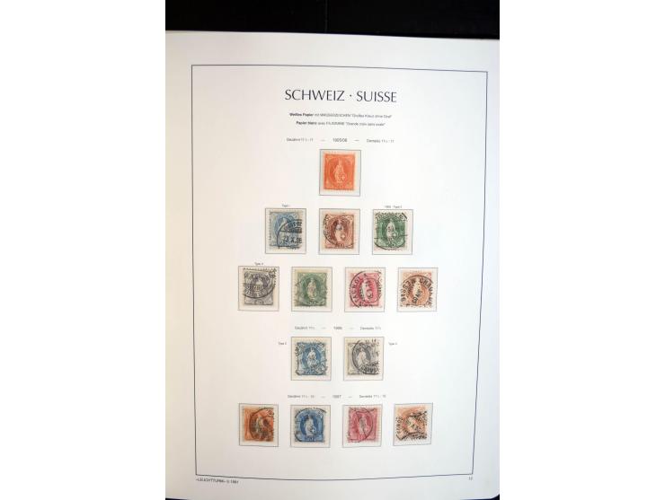 1843/2004, anfangs gestempelte, später auch ungebraucht/postfrische Sammlung mit vielen guten Werten beginnend mit Zürich Mi.