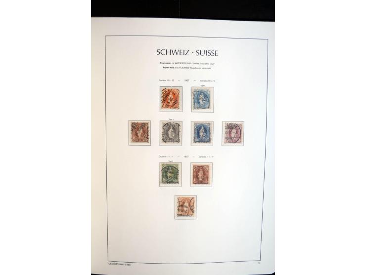 1843/2004, anfangs gestempelte, später auch ungebraucht/postfrische Sammlung mit vielen guten Werten beginnend mit Zürich Mi.