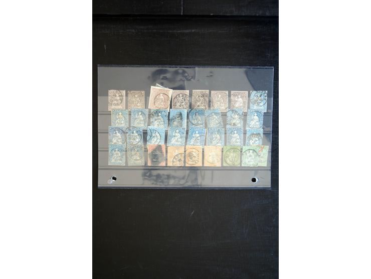 1843/2004, anfangs gestempelte, später auch ungebraucht/postfrische Sammlung mit vielen guten Werten beginnend mit Zürich Mi.