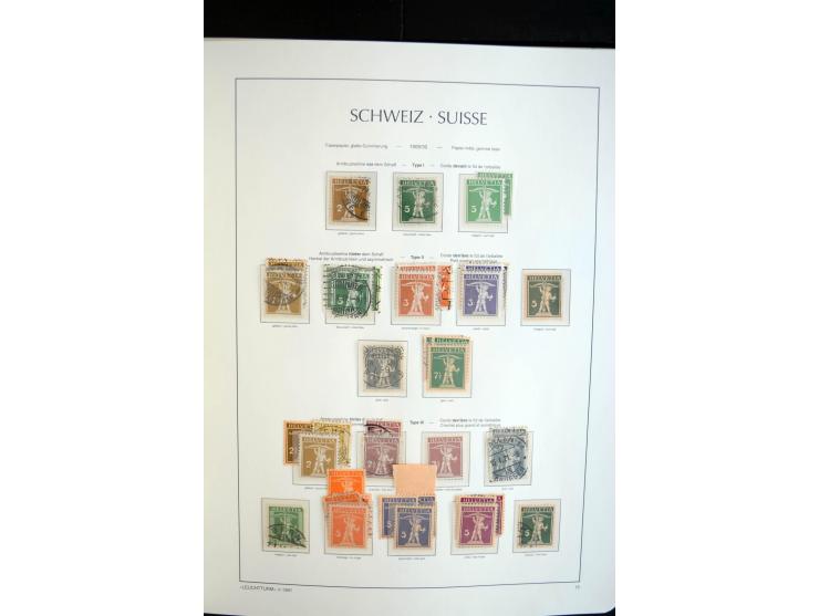 1843/2004, anfangs gestempelte, später auch ungebraucht/postfrische Sammlung mit vielen guten Werten beginnend mit Zürich Mi.