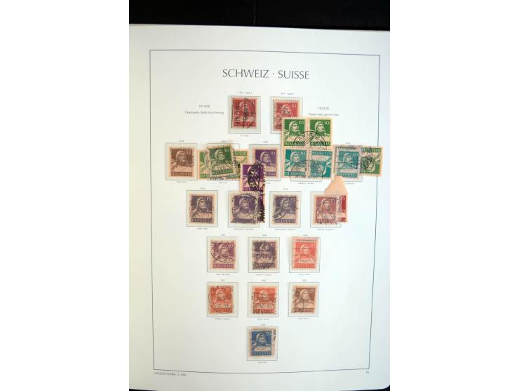 1843/2004, anfangs gestempelte, später auch ungebraucht/postfrische Sammlung mit vielen guten Werten beginnend mit Zürich Mi.