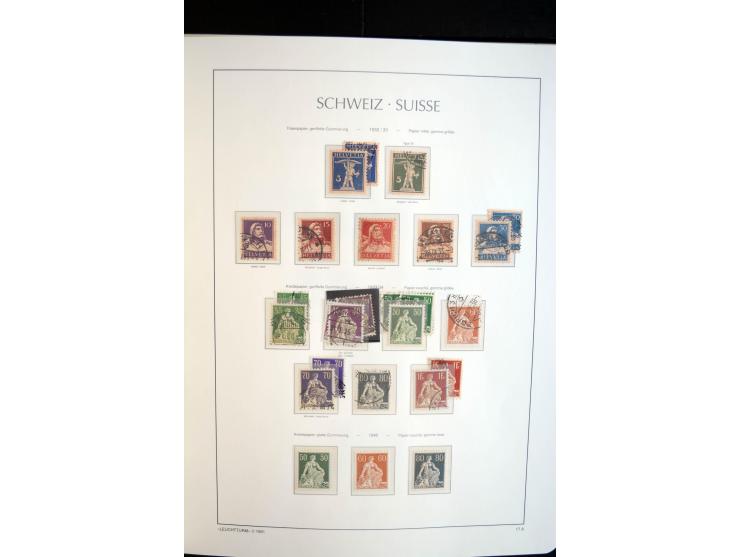 1843/2004, anfangs gestempelte, später auch ungebraucht/postfrische Sammlung mit vielen guten Werten beginnend mit Zürich Mi.