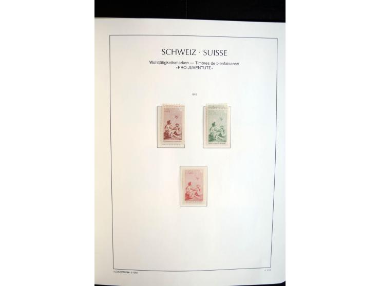 1843/2004, anfangs gestempelte, später auch ungebraucht/postfrische Sammlung mit vielen guten Werten beginnend mit Zürich Mi.