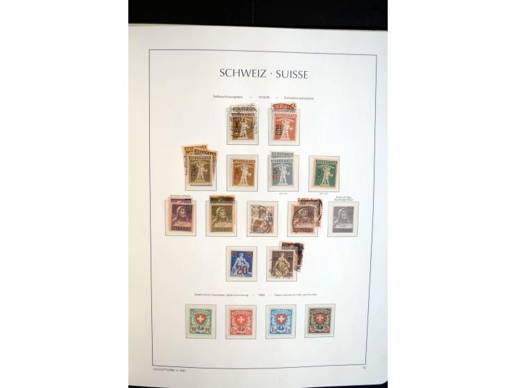 1843/2004, anfangs gestempelte, später auch ungebraucht/postfrische Sammlung mit vielen guten Werten beginnend mit Zürich Mi.