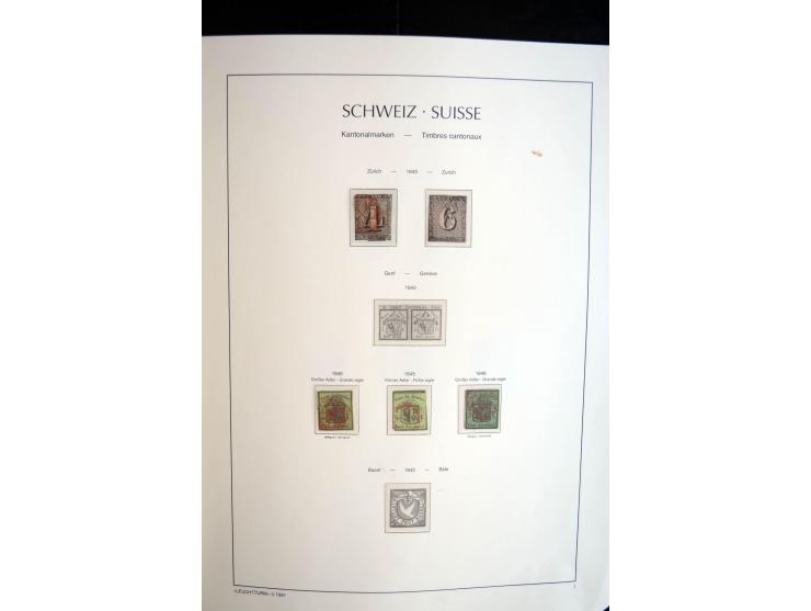 1843/2004, anfangs gestempelte, später auch ungebraucht/postfrische Sammlung mit vielen guten Werten beginnend mit Zürich Mi.